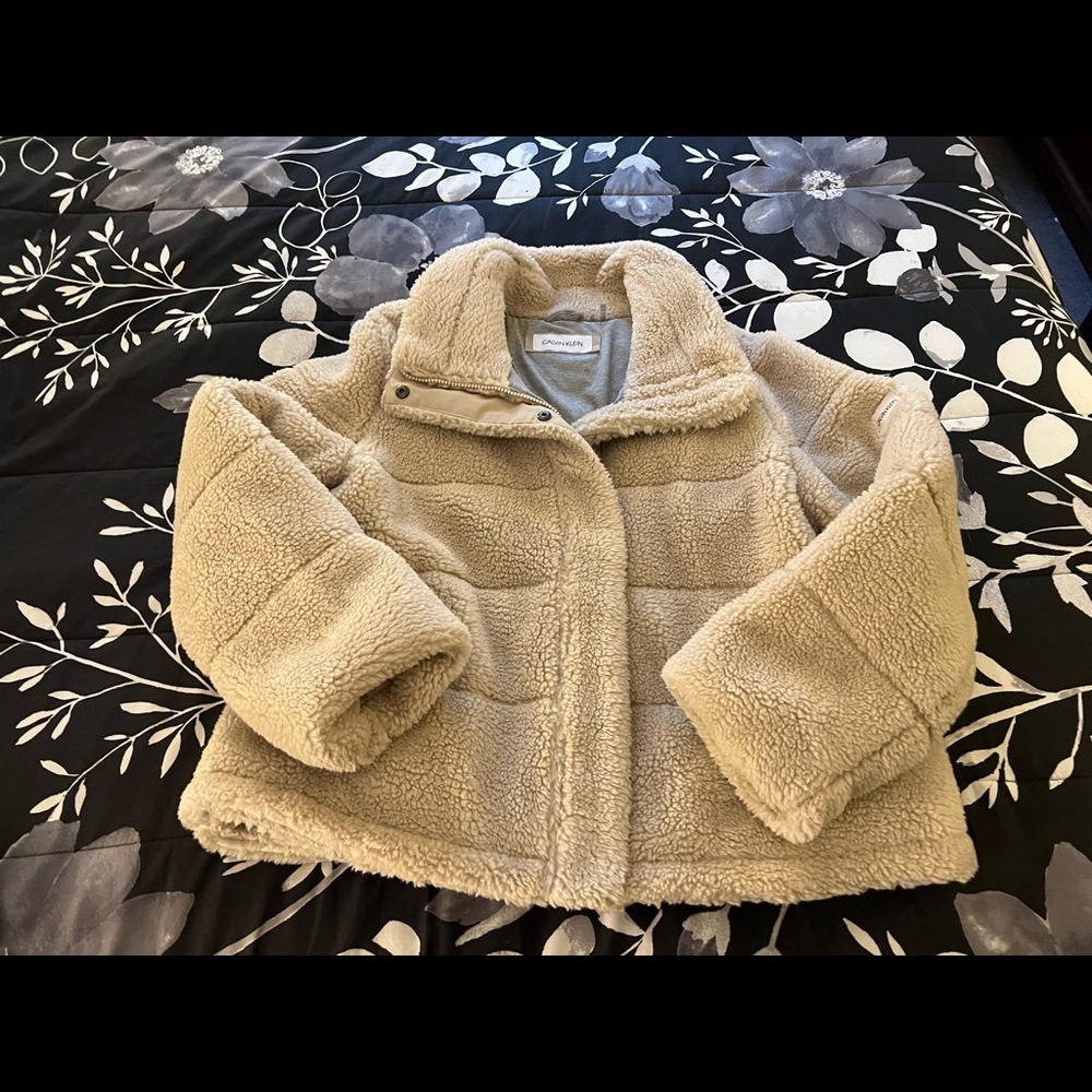 Cream fleece jacket